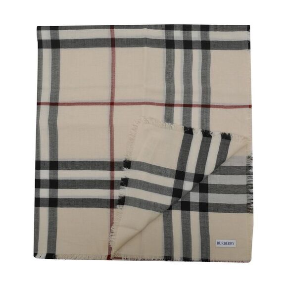 Burberry Women Check Wool Scarf